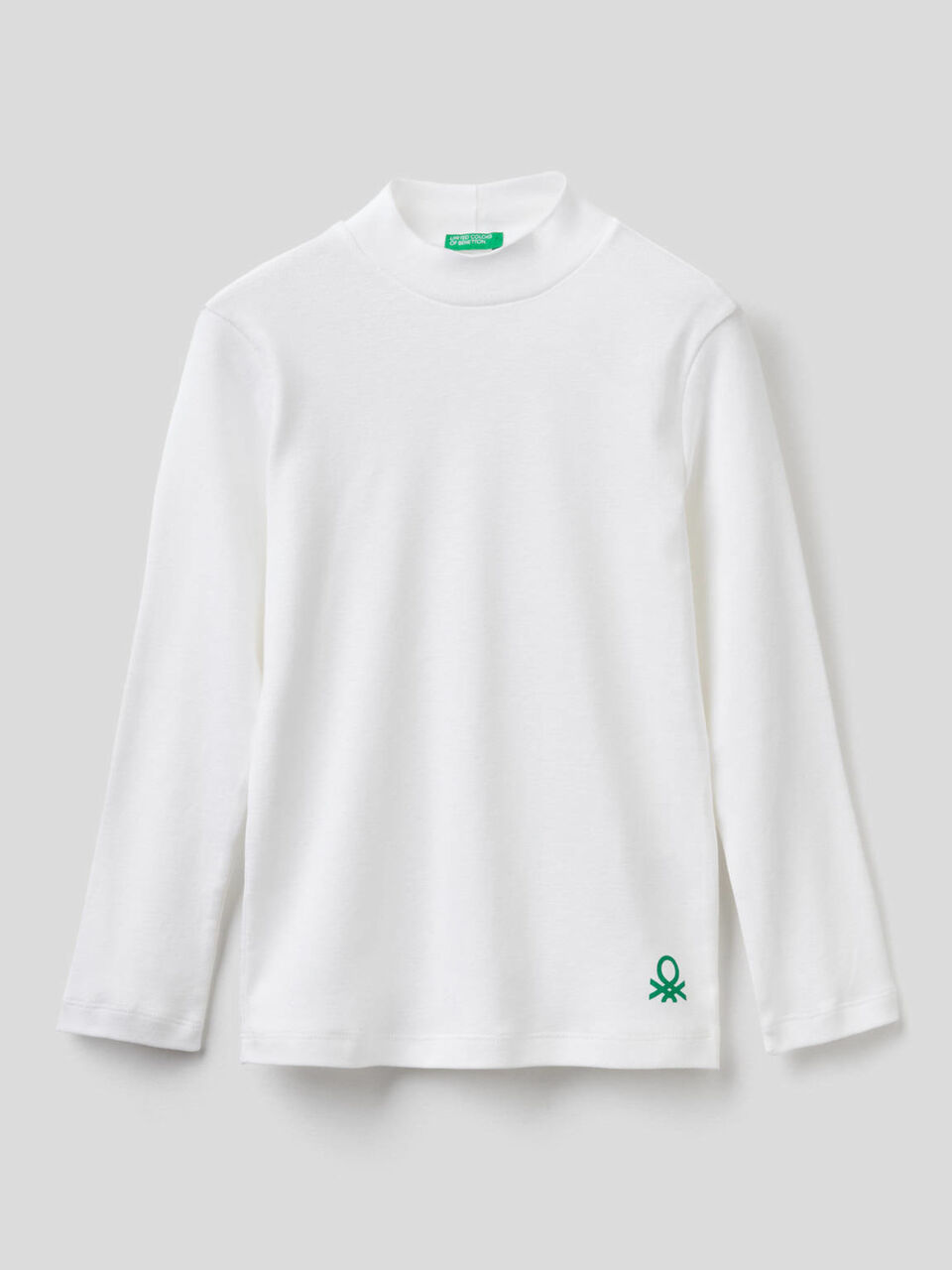 T-shirt dolcevita in cotone bio image number 1