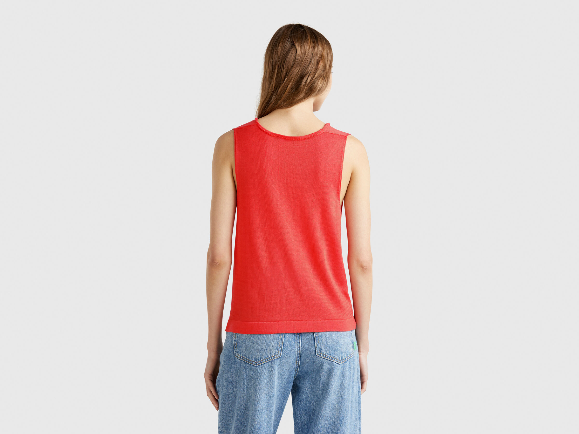 SLEEVELESS SWEATER Women image number 1