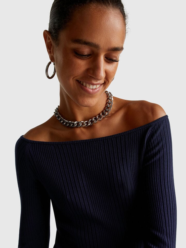 BOAT-NECK SWEAT.L/S Femme