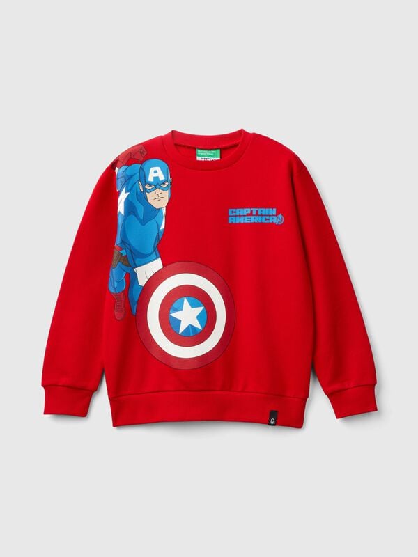 Sweat-shirt rouge ©Marvel Captain America Garçon