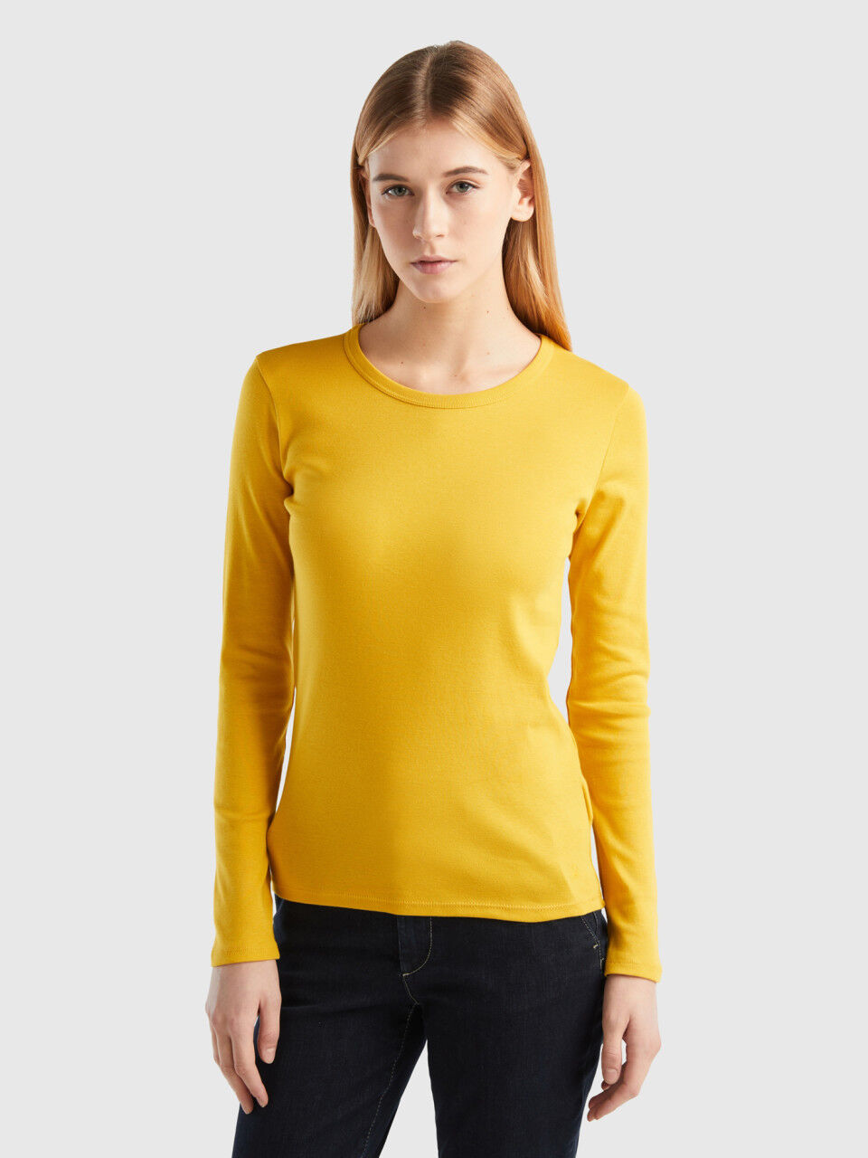 Benetton maglie cotone manica lunga store