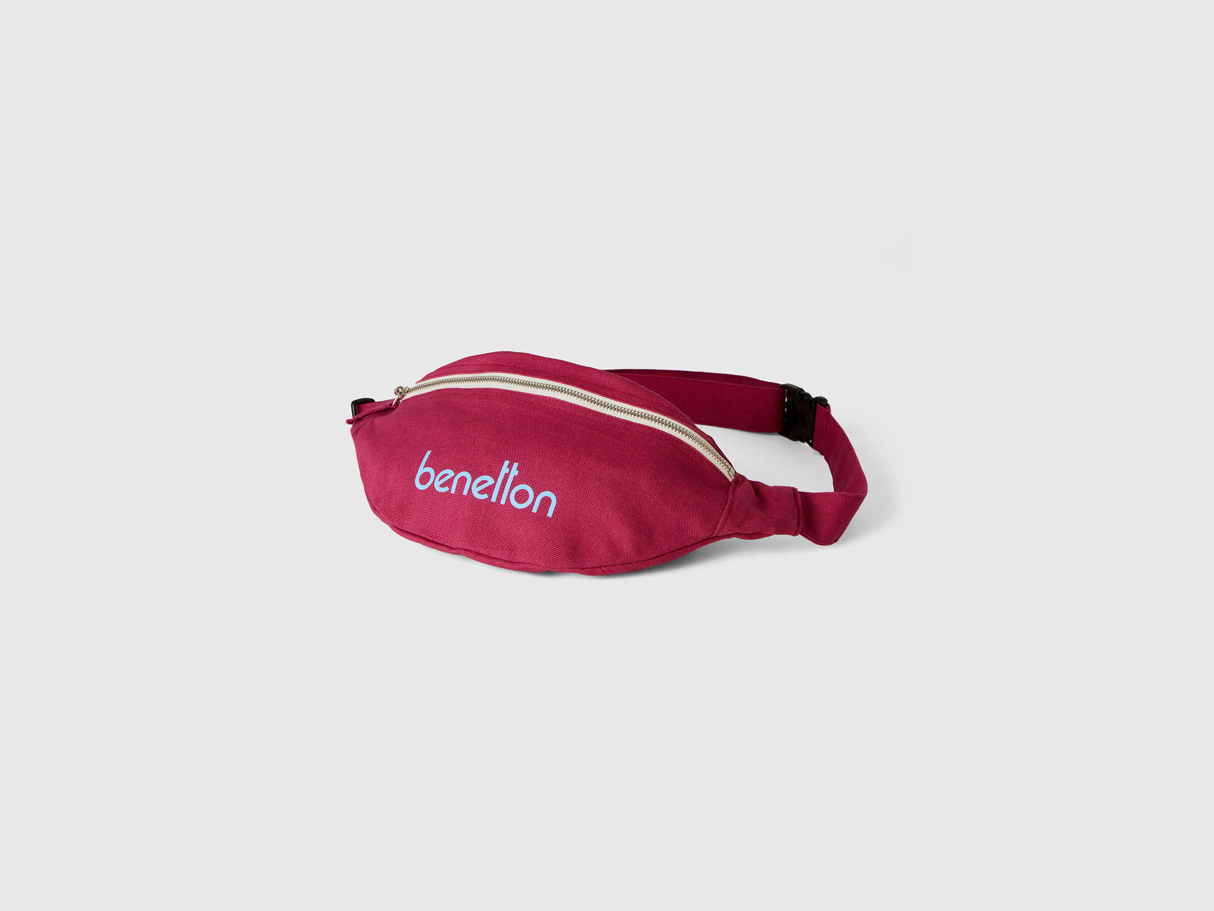 Burgundy pouch in pure cotton image number 0