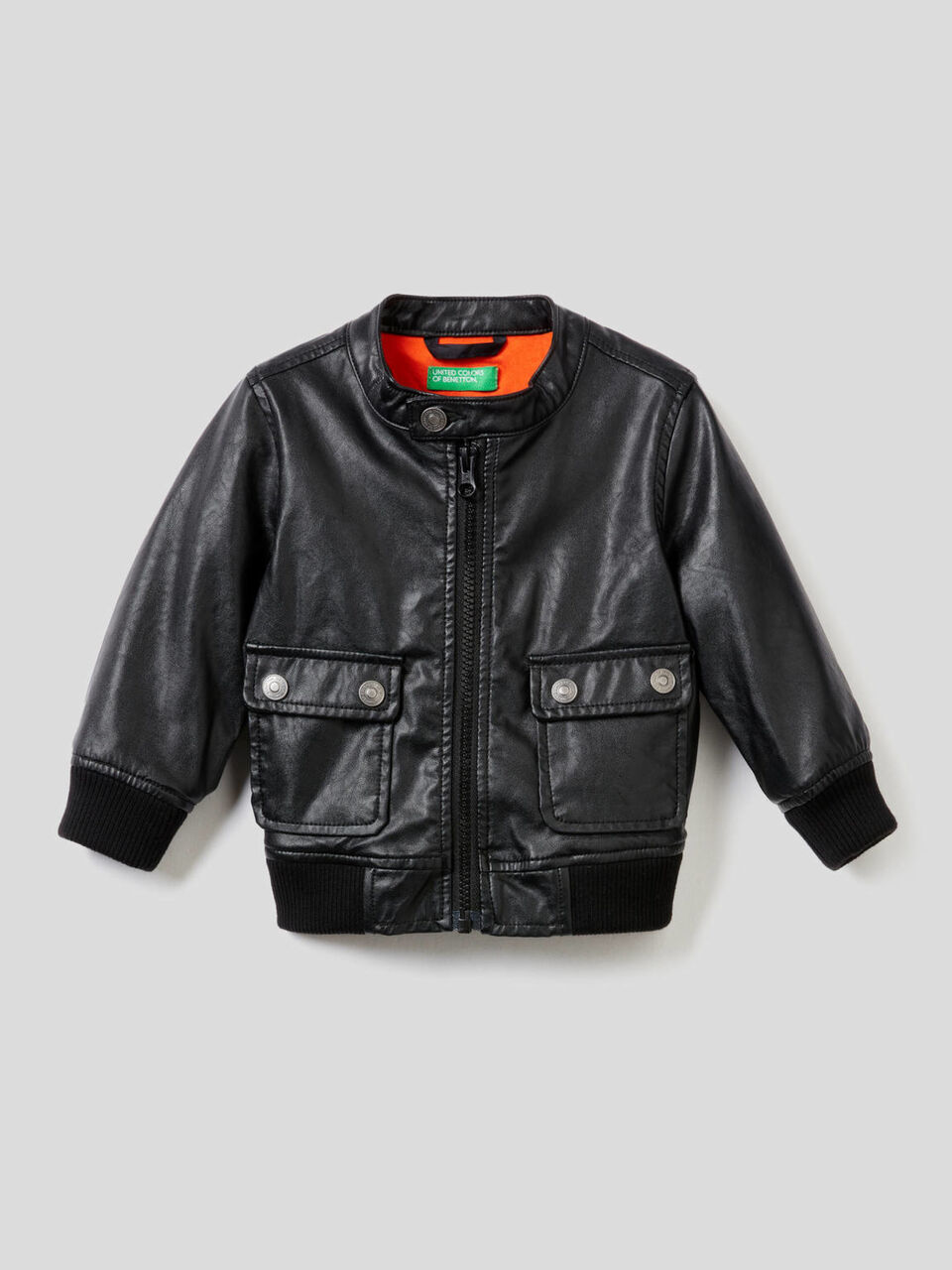 Jacket with leather look image number 1
