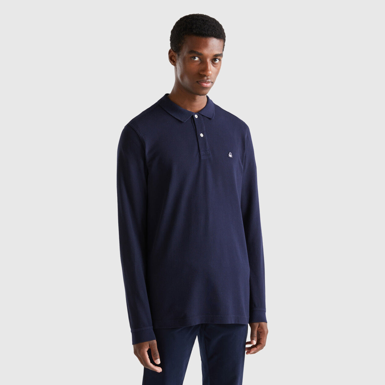 Polo benetton new arrivals manica lunga