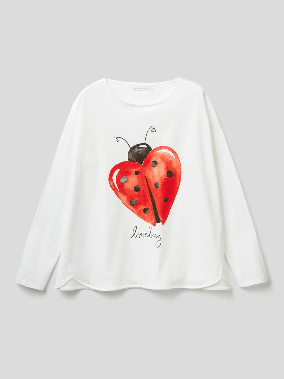 Pure cotton t-shirt with print image number 1