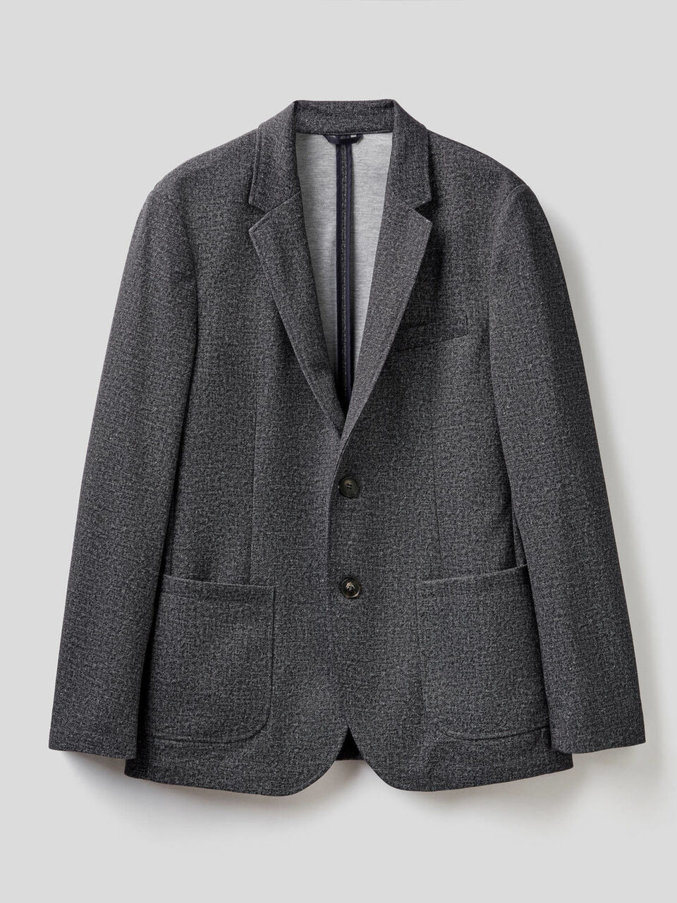 Blazer slim fit effetto mélange image number 1
