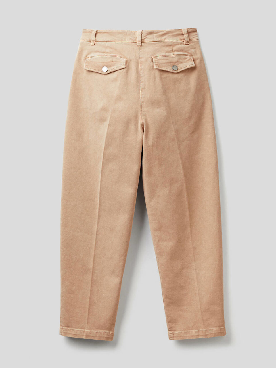 Pantaloni carrot fit con pieghe image number 2