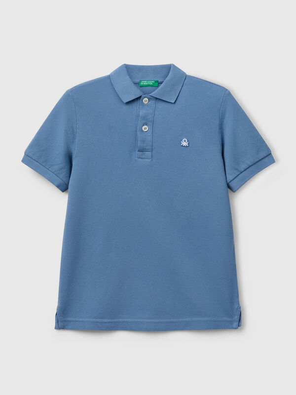 Slim fit polo in pure cotton Junior Boy
