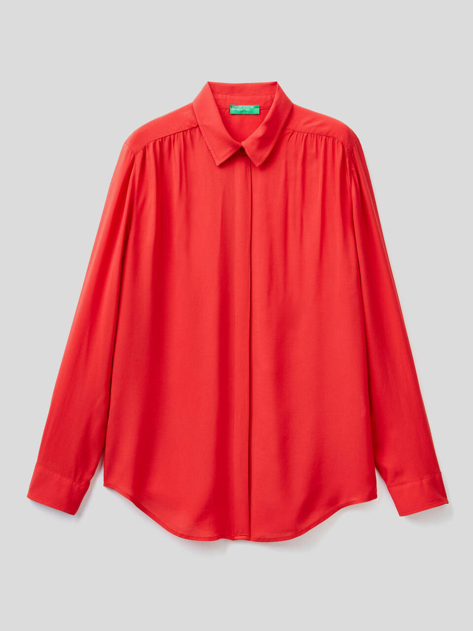 Camicia fluida con arricciature image number 1