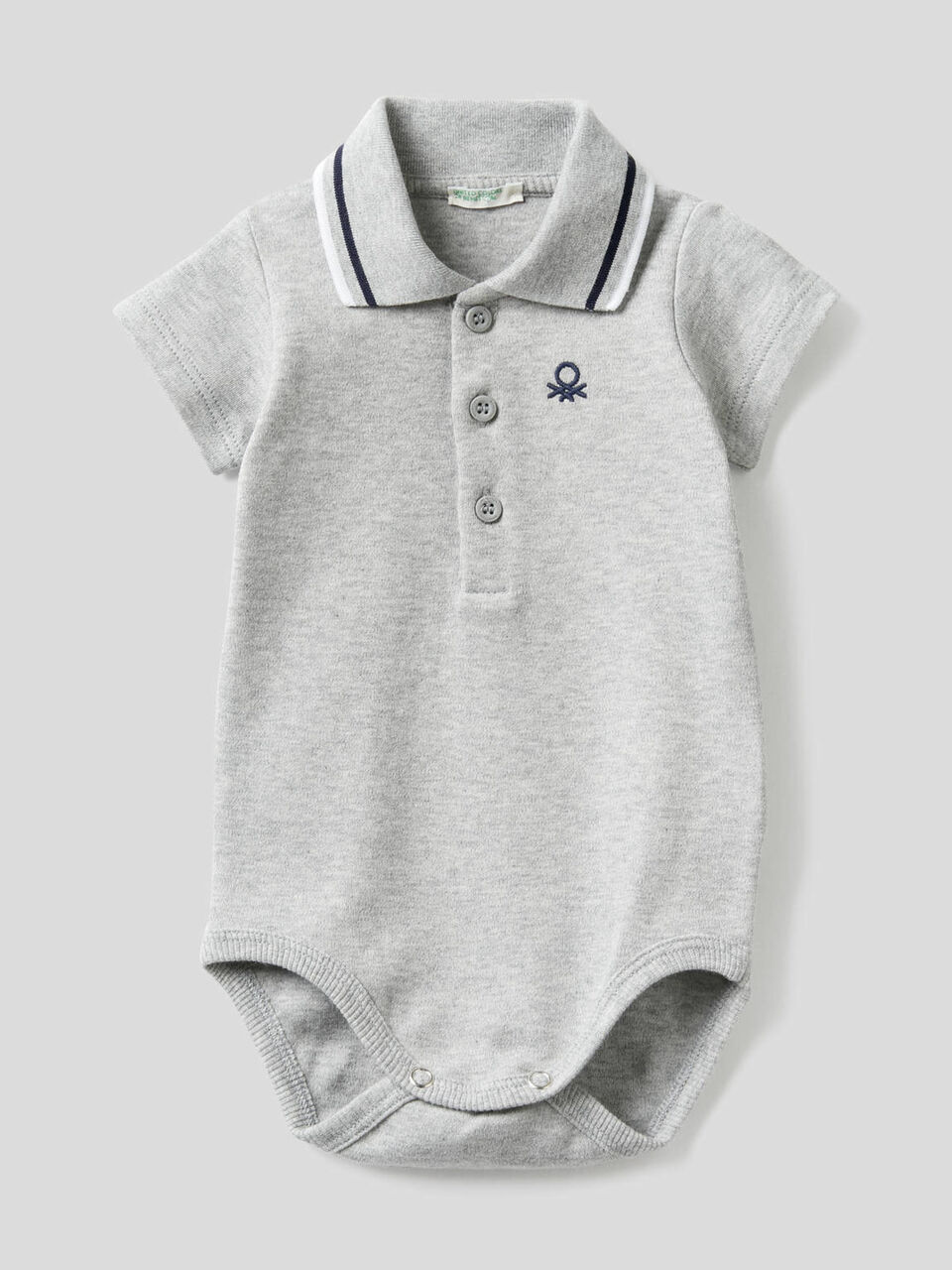 Bodysuit polo in organic cotton image number null