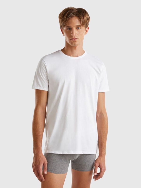 T-shirt en coton à longues fibres Homme