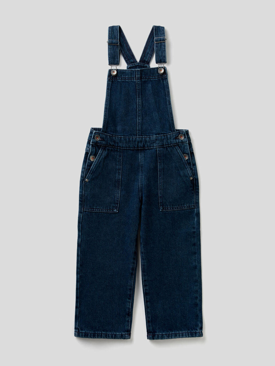 Salopette in denim di puro cotone image number 1