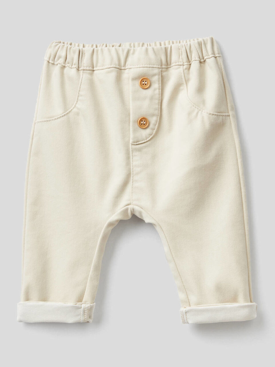 Pantalon en coton mélangé stretch image number 1