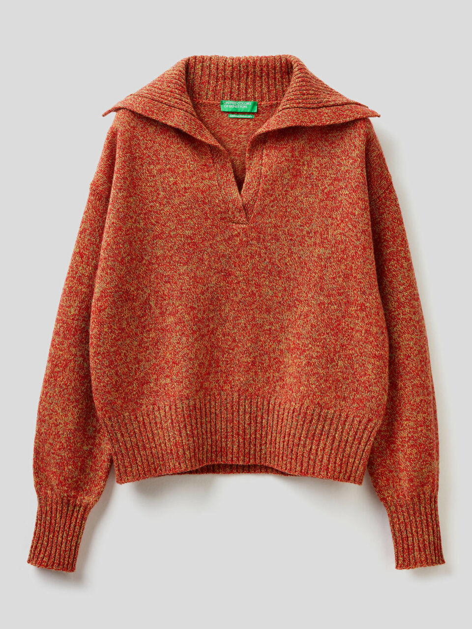 Polo in pura lana Shetland tricot image number 1