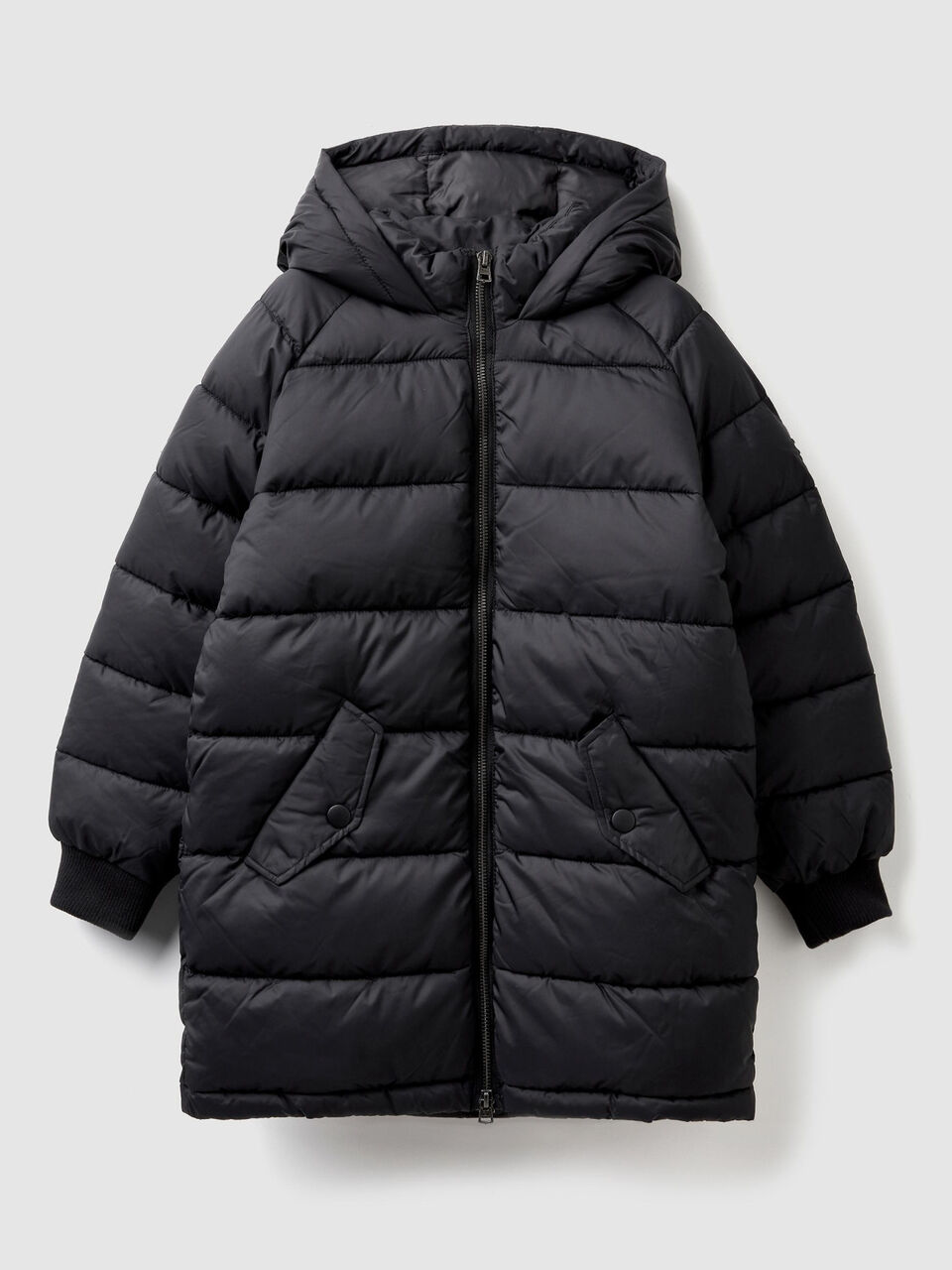 Long jacket with hood image number 1