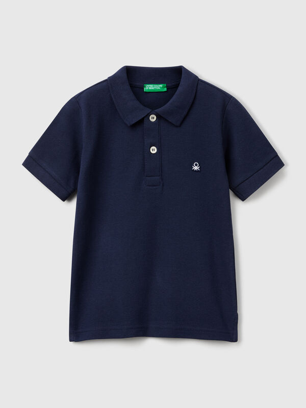 Kurzarm-Poloshirt aus reiner Baumwolle Jungen