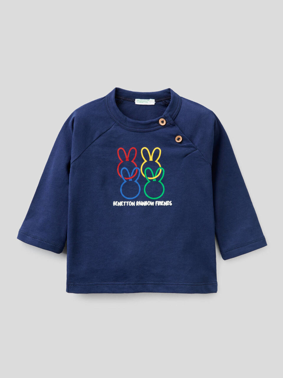 Long sleeve 100% organic cotton t-shirt image number 1