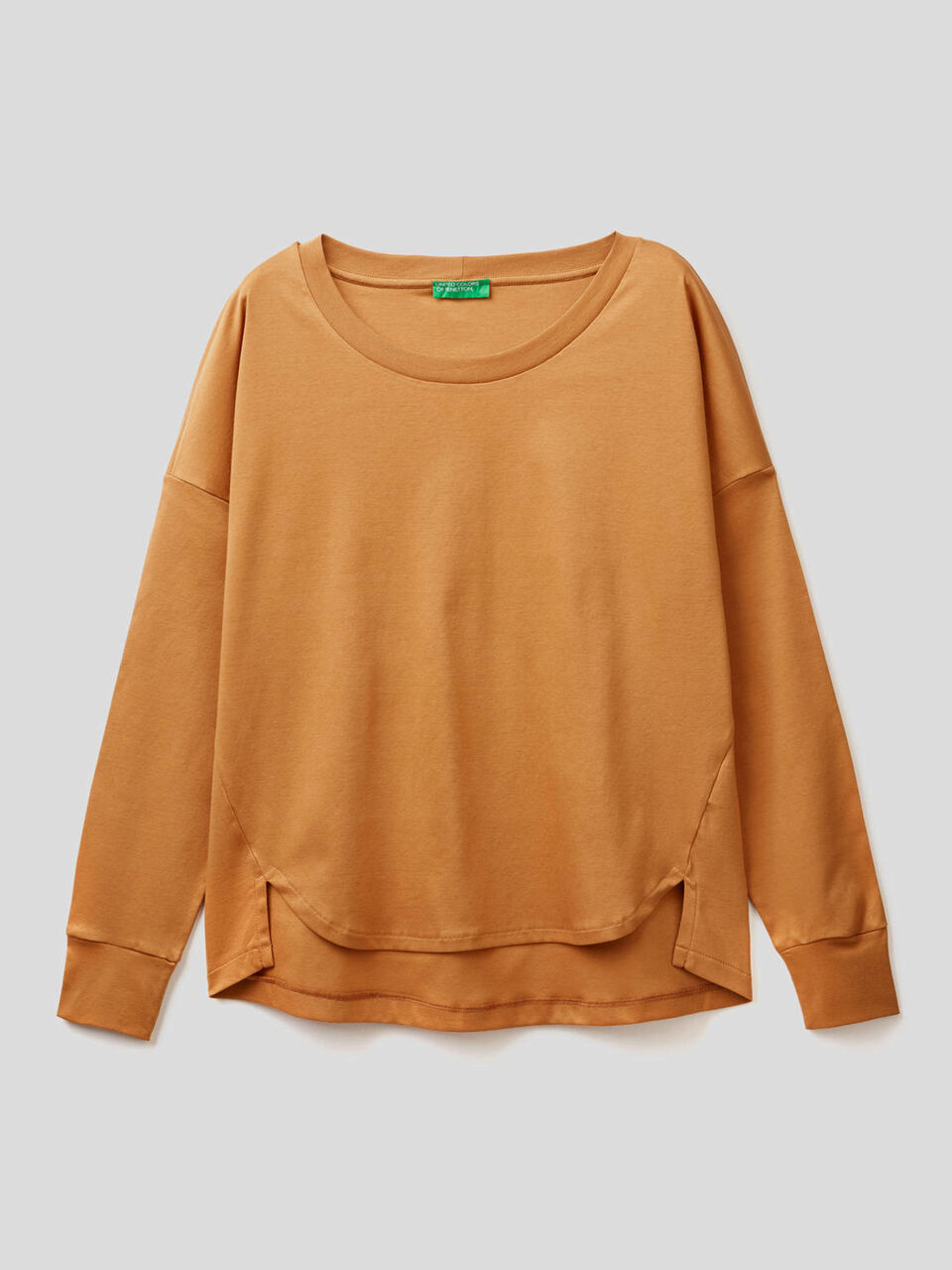 Long sleeve 100% cotton t-shirt image number 1