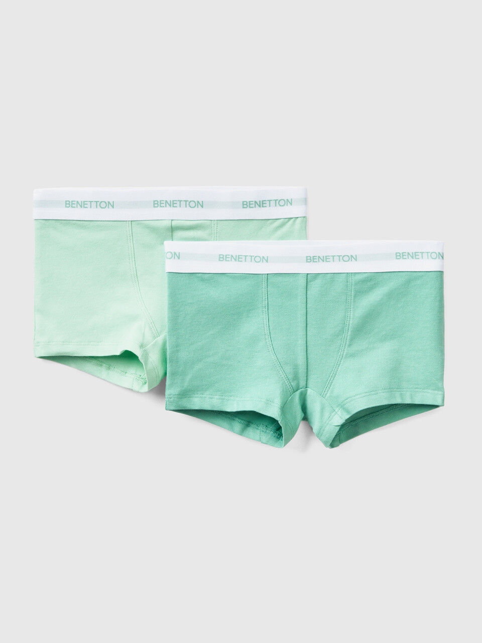Two pairs of boxers with logoed elastic