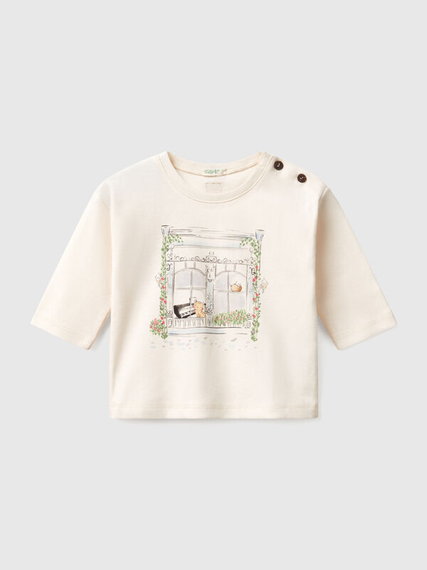 T-shirt à imprimé animalier Naissancede