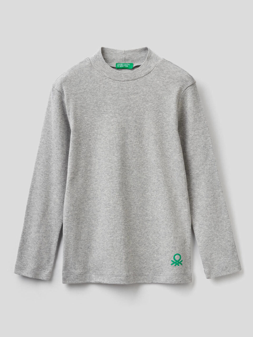 T-shirt col roulé en coton bio image number 1