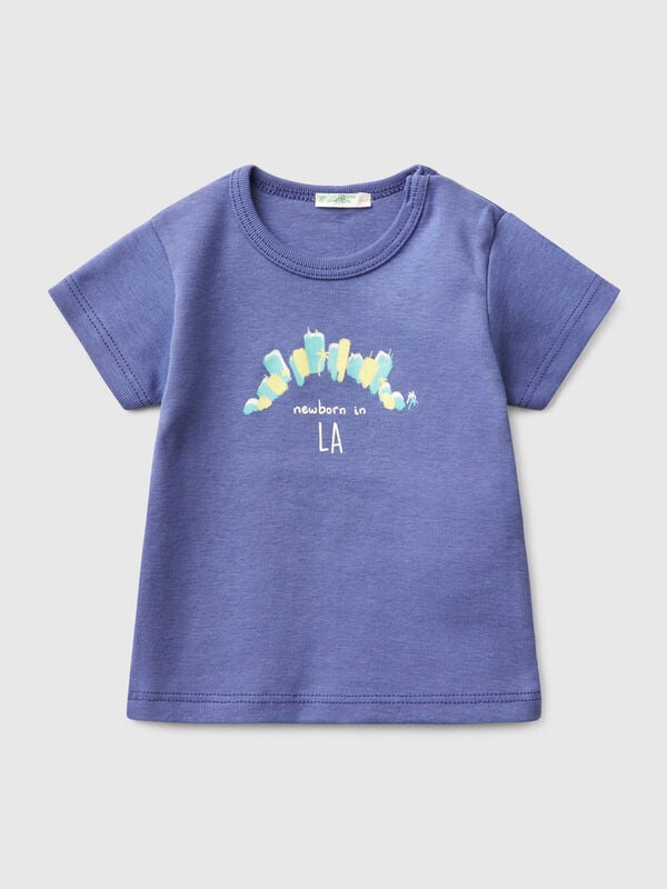 Kurzärmeliges T-Shirt aus Baumwolle Newborn