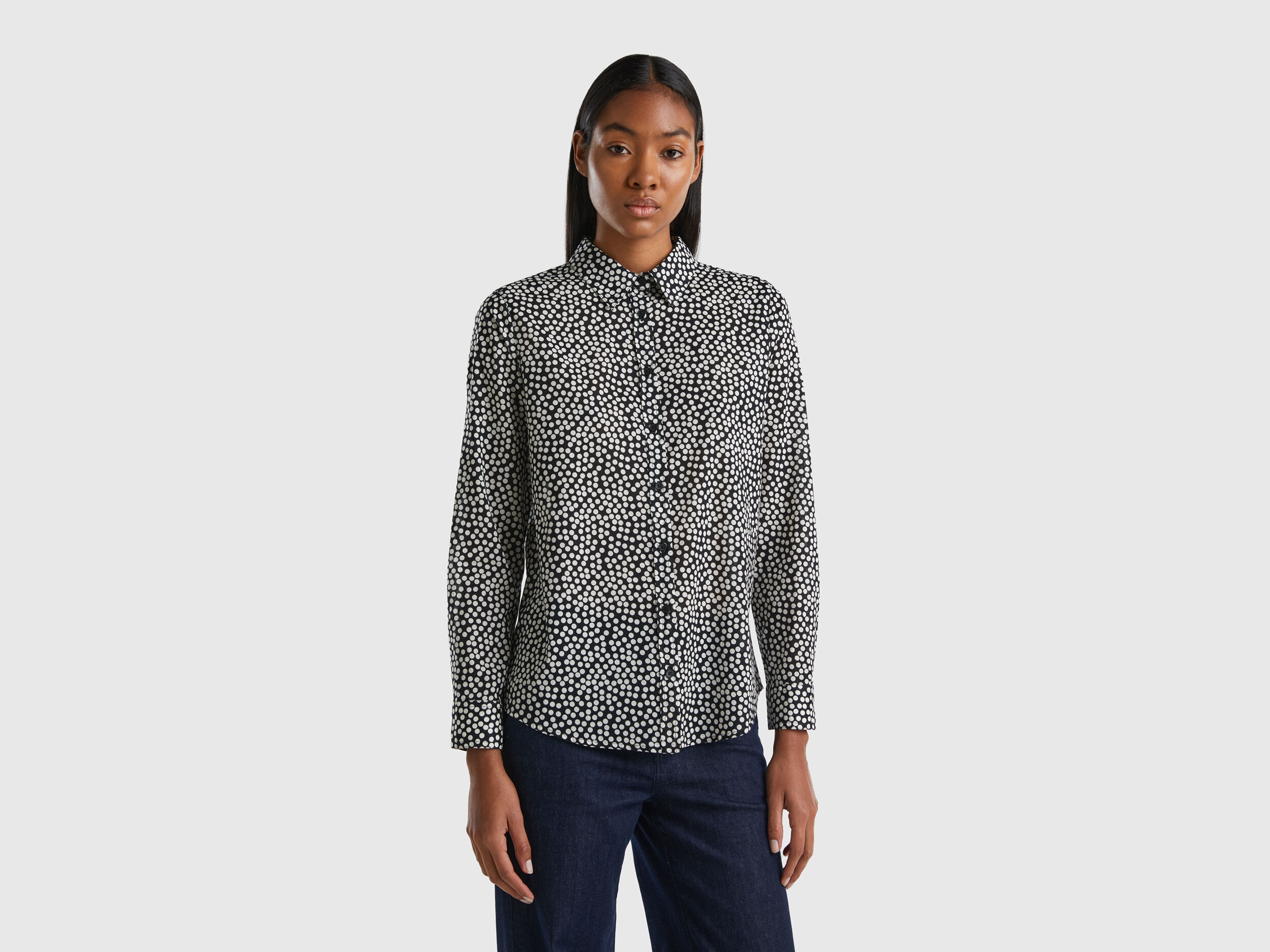 Benetton camicia bianca on sale
