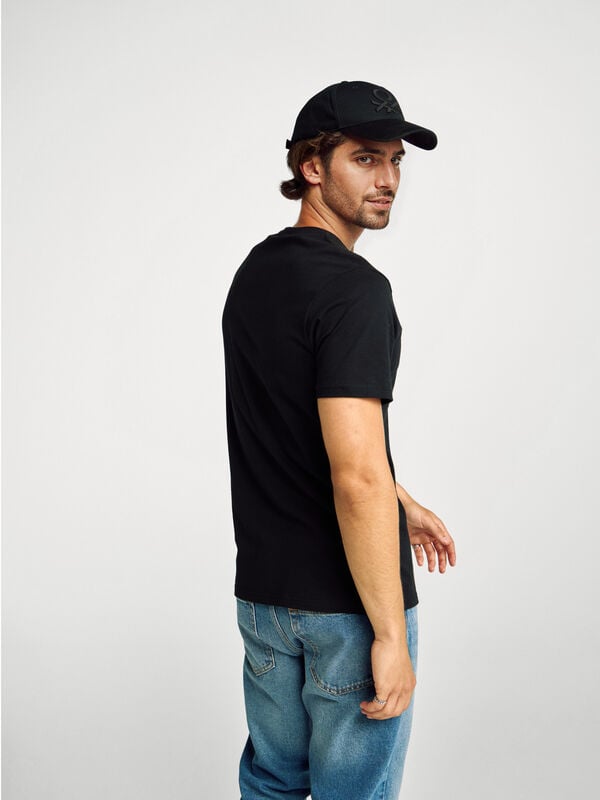 T-shirt in cotone a fibra lunga Uomo