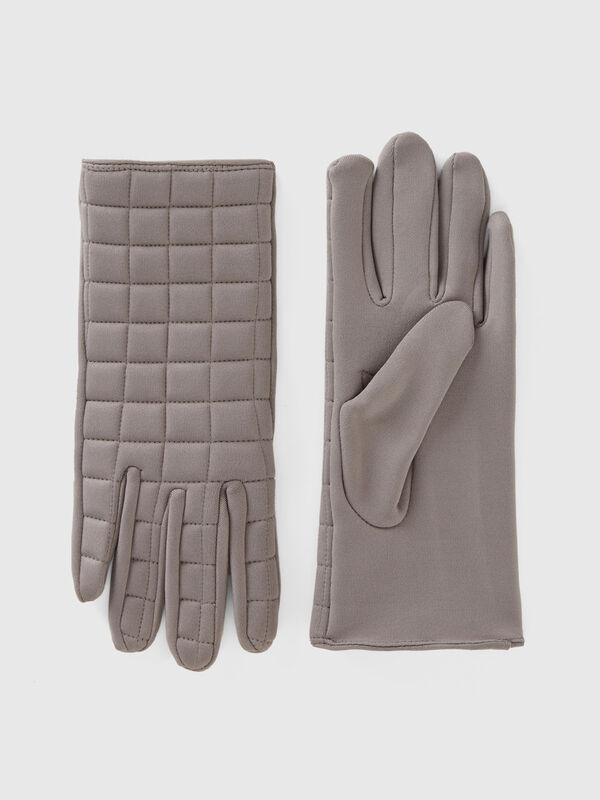 Wattierte Handschuhe aus Nylon Damen