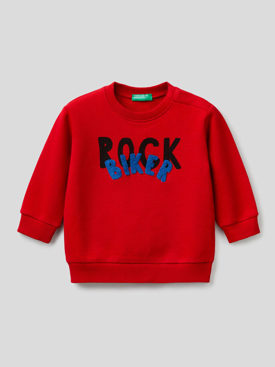 Sweat 100% coton avec imprimé et broderie image number 1