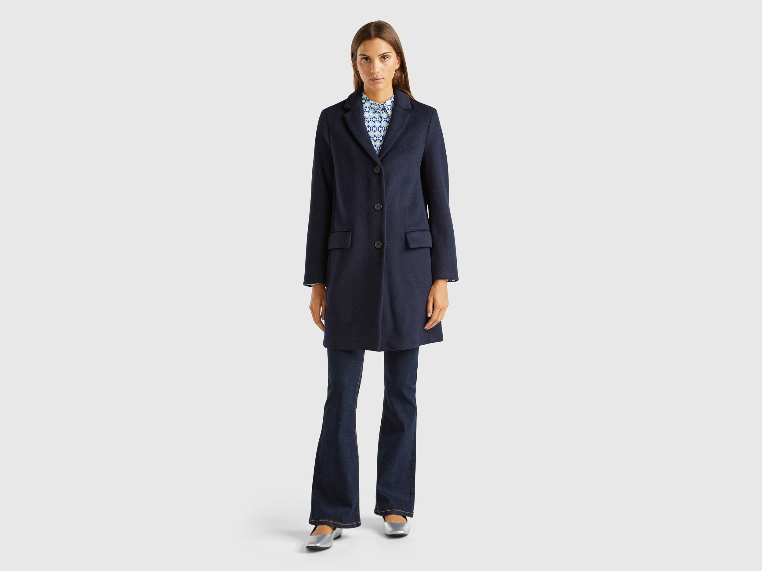 Benetton cappotti donna shop