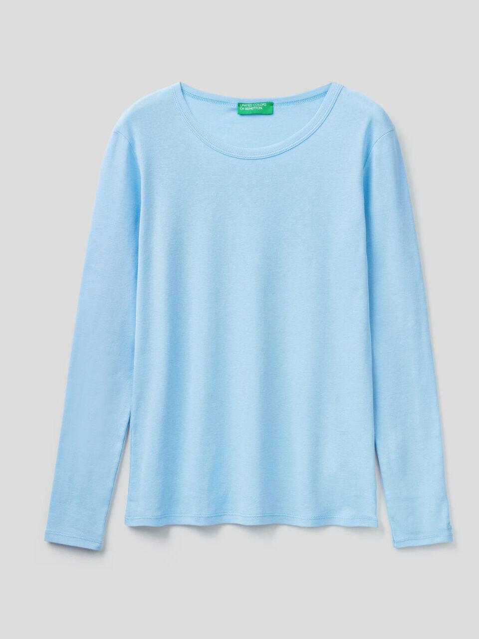 Long sleeve pure cotton t-shirt image number 1