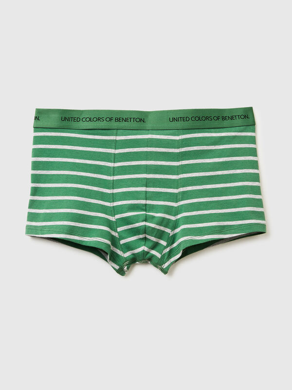 Striped boxers in stretch cotton Men
