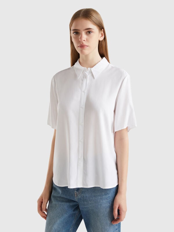 3/4 sleeve shirt in sustainable viscose Women