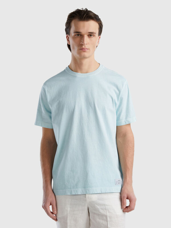 T-shirt à col rond en 100 % coton bio Homme