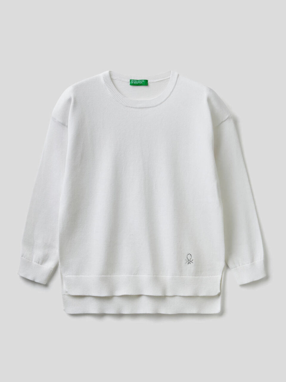 Pullover mit Logo aus Strass image number 1