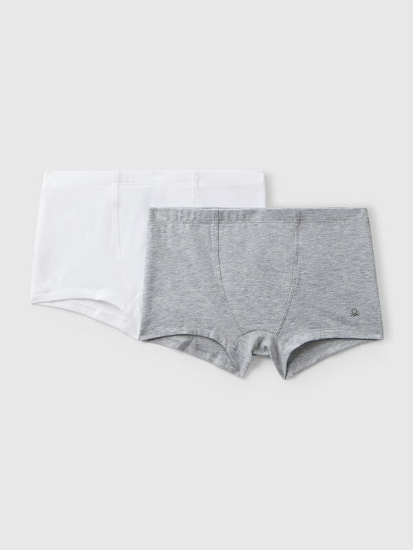 Due boxer in cotone elasticizzato Bambino