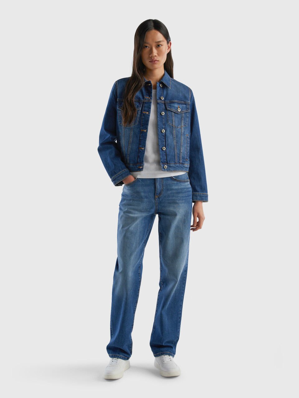 Jeans larghi benetton sale