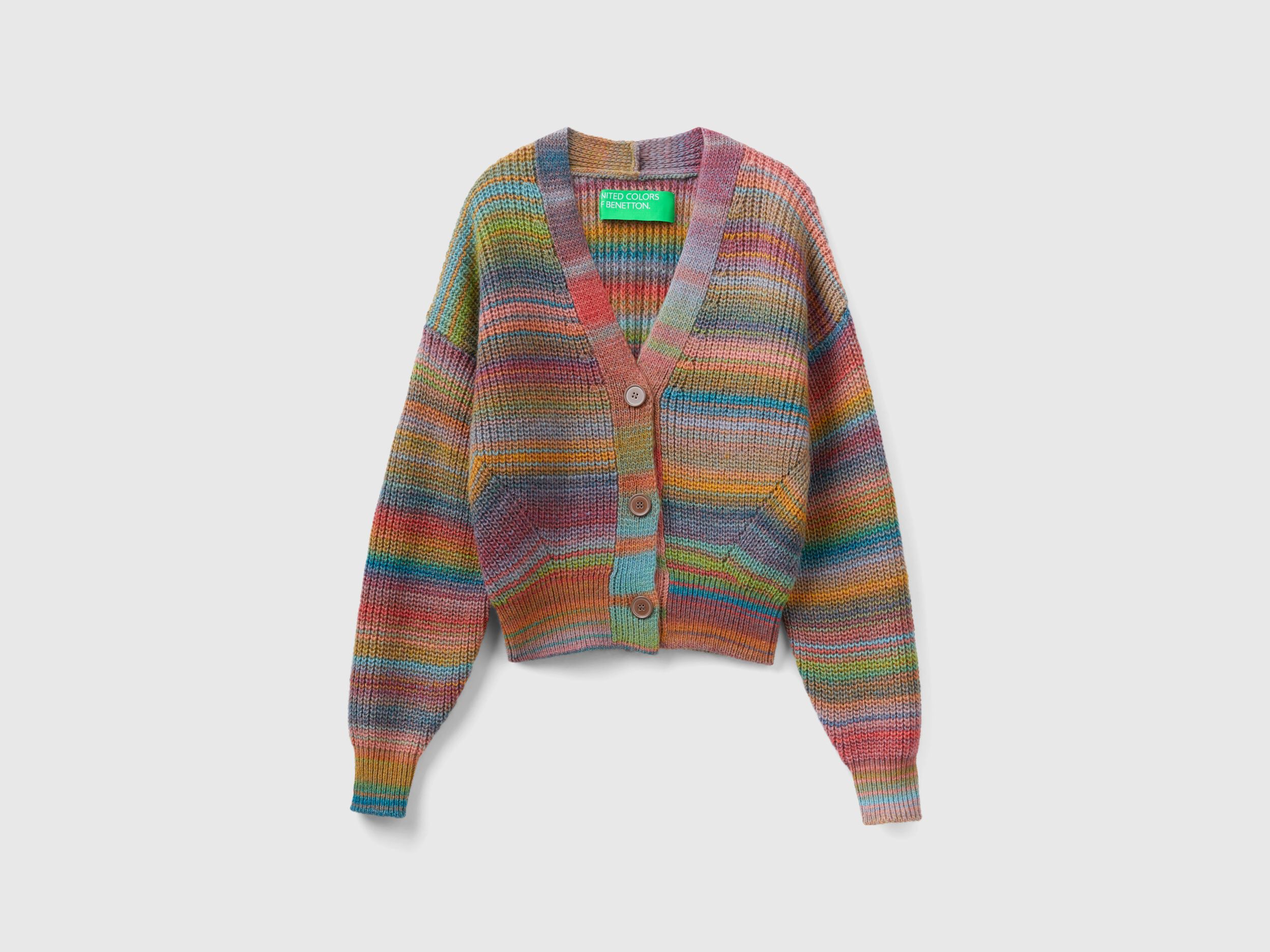 Colorful striped cardigan online