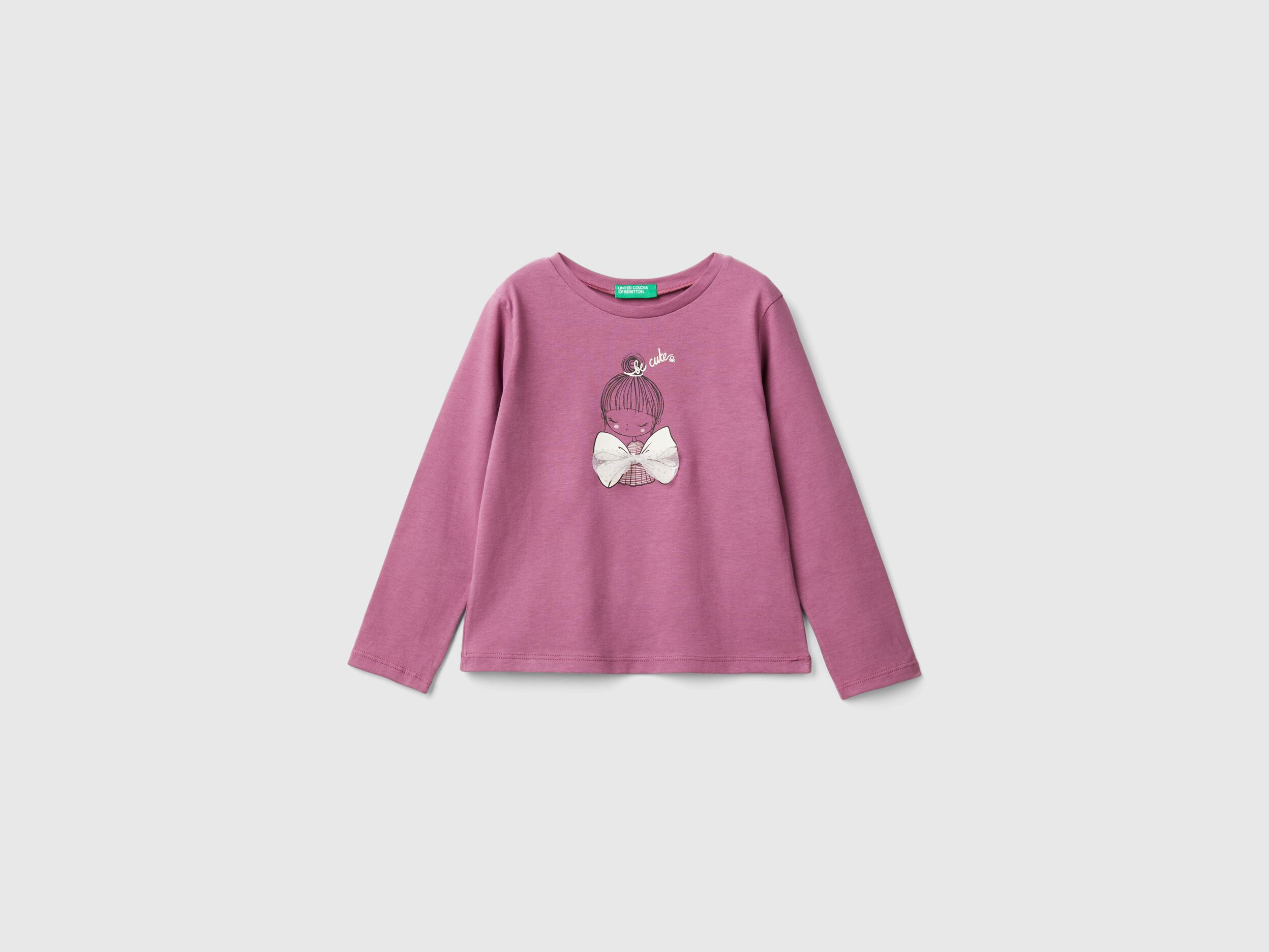 T shirt Manica Lunga Bimba Collezione 2024 Benetton