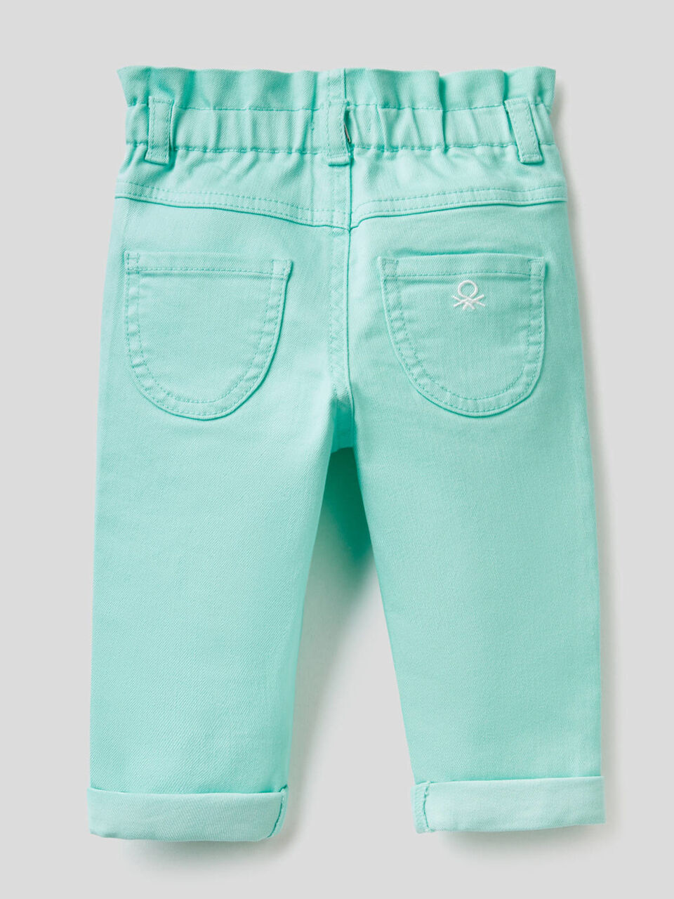 Pantalon paper bag en tissu stretch image number 2