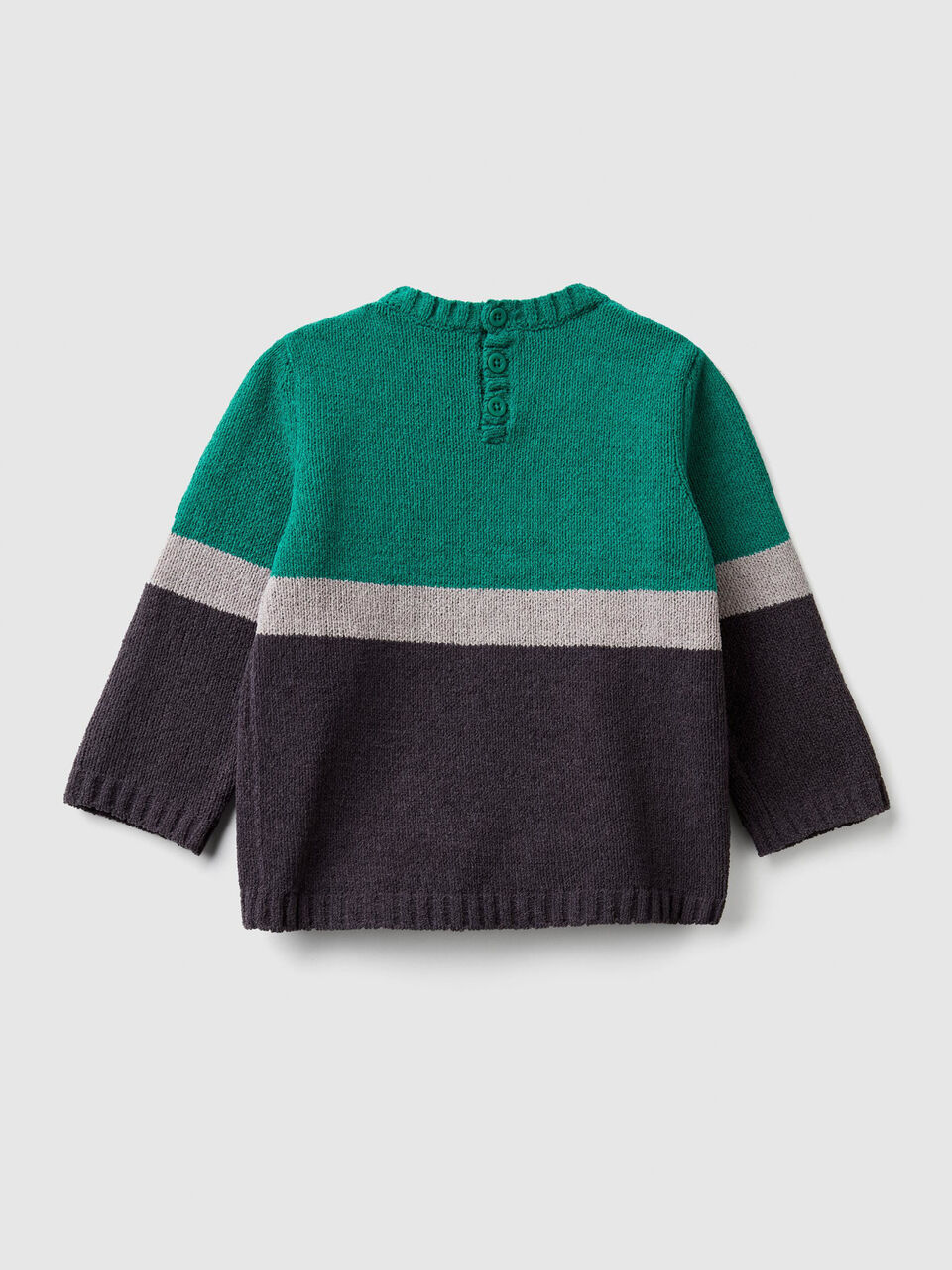 Maglia in ciniglia con intarsio image number 2