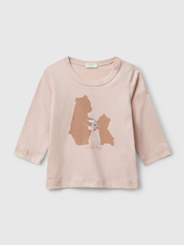 Crew neck t-shirt in cotton New Born (0-18 months)