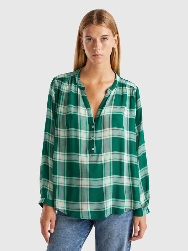 Flowy check shirt Women