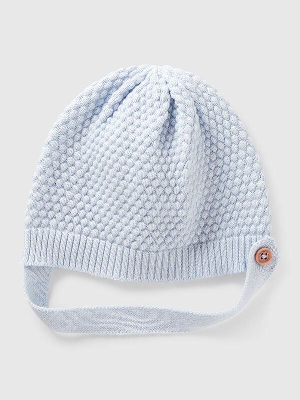 Gewebte Mütze aus 100% Baumwolle Newborn
