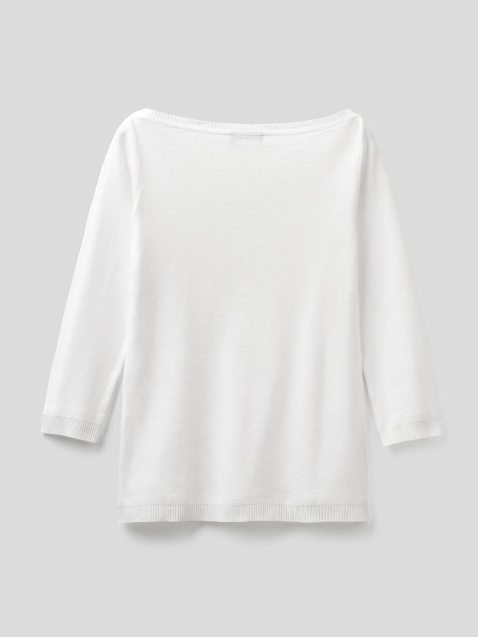 Maglia 100% cotone con scollo a barchetta image number 2