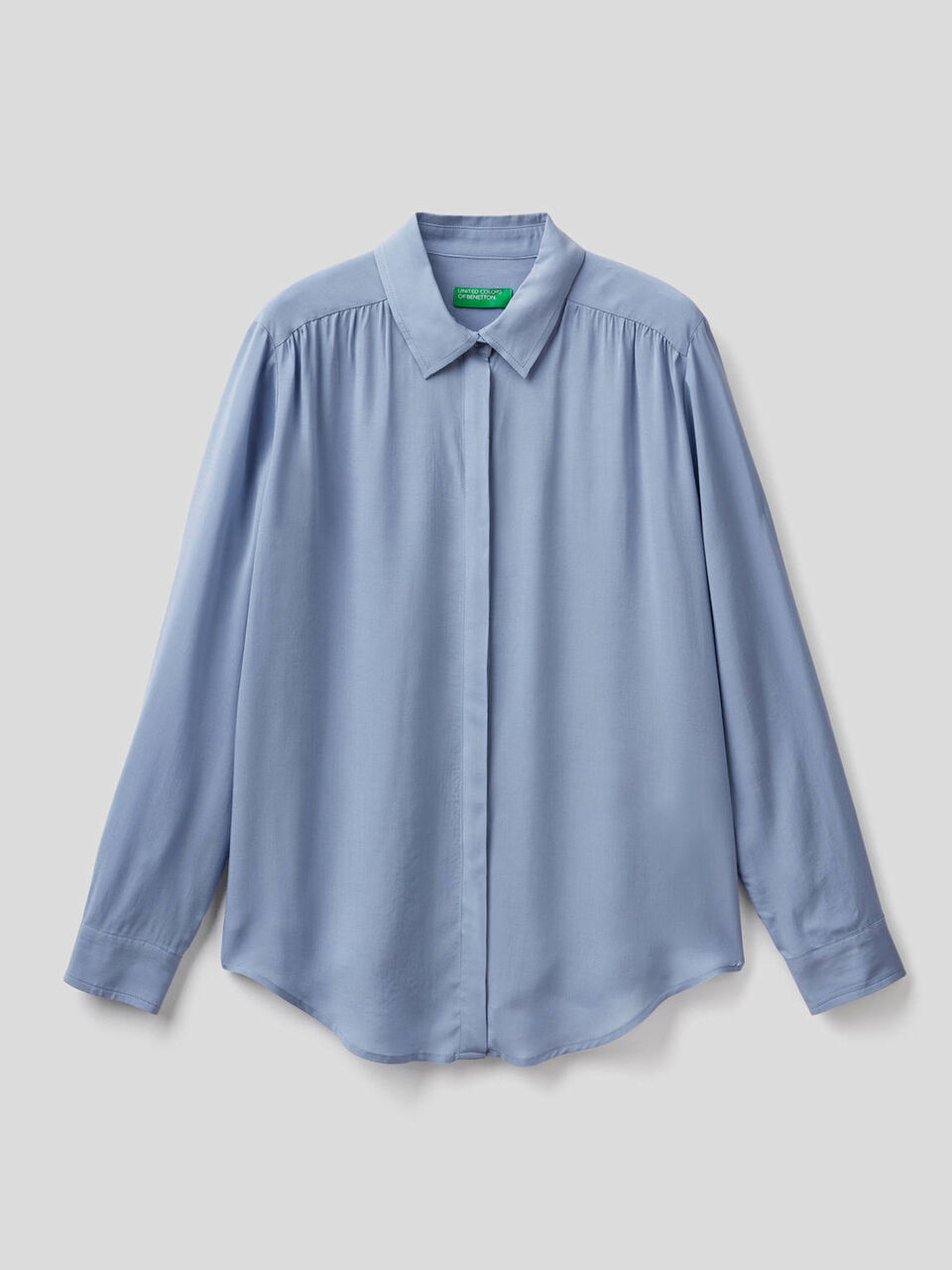 Fließende Bluse mit Raffungen image number 1