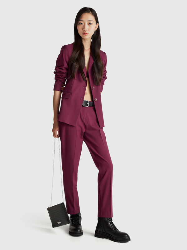 Pantaloni in misto viscosa stretch Donna