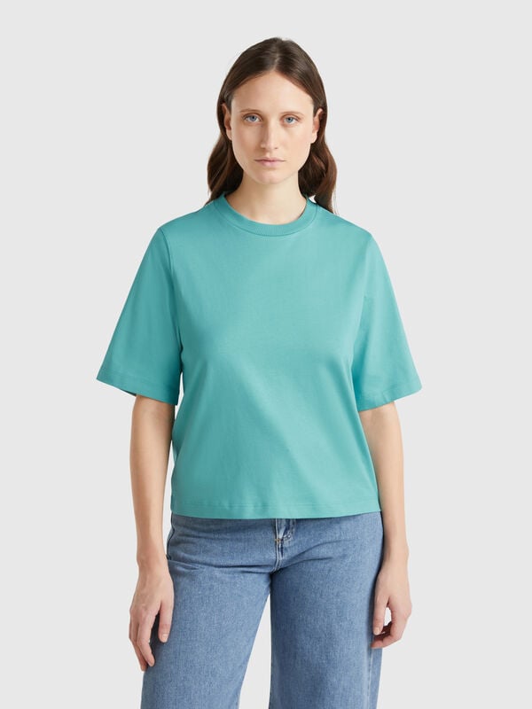 T-Shirt boxy fit, 100% Baumwolle Damen