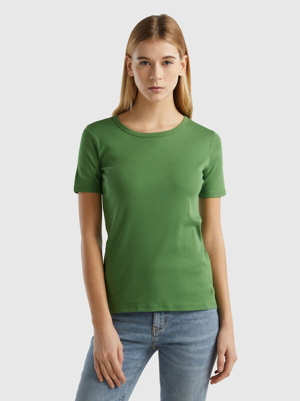 T-Shirt aus langfaseriger Baumwolle Damen